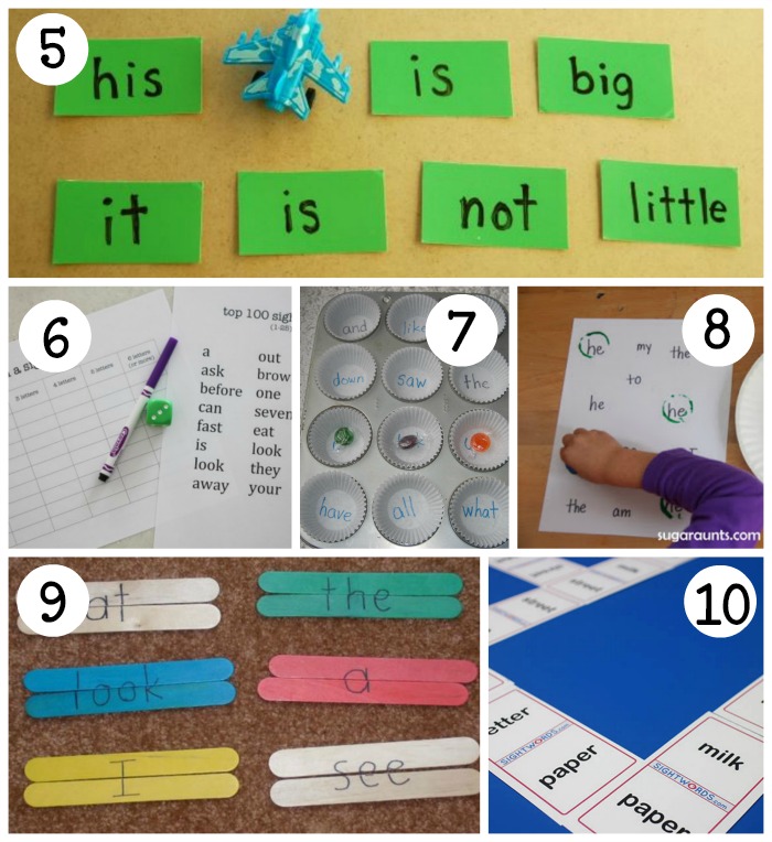 Sight word activities 2